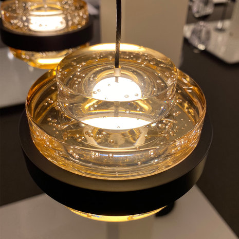 Highlight Hanglamp Dynasty 1 lichts champagne-zwart Highlight Hanglamp Dynasty 1 lichts champagne-zwart