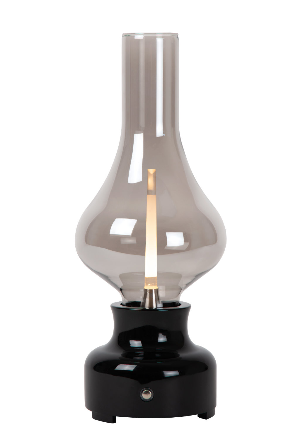Lucide JASON Oplaadbare Tafellamp Accu-Batterij LED Dimb. 1x2W 3000K 3 StepDim Zwart