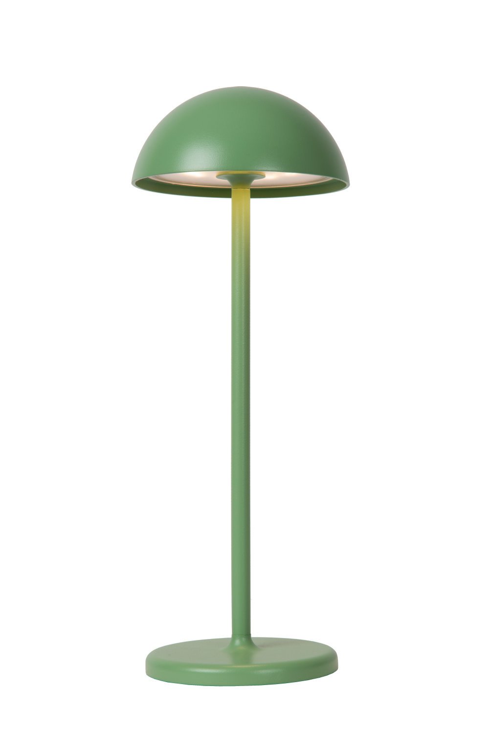 Lucide JOY Oplaadbare Tafellamp Buiten Accu-Batterij Ø 12 cm LED Dimb. 1x1,5W 3000K IP54 Groen
