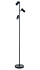 Vloerlamp Burgos 3 lichts H 160 cm zwart