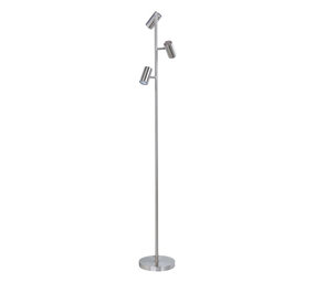 Highlight Vloerlamp Burgos 3 lichts H 160 cm mat chroom Highlight Vloerlamp Burgos 3 lichts H 160 cm mat chroom