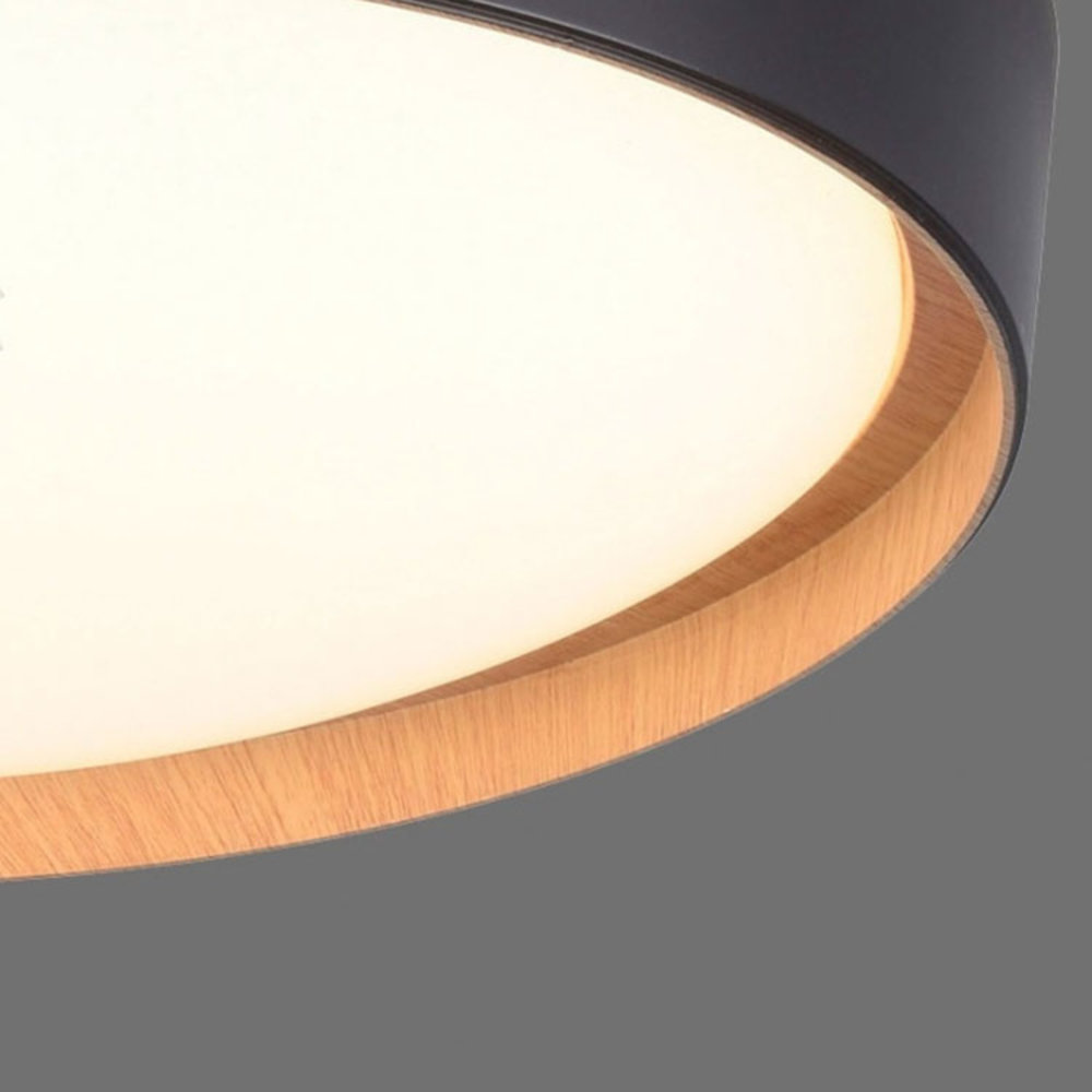 Paul Neuhaus Plafondlamp Emilia Ø 40 cm  DIM hout zwart