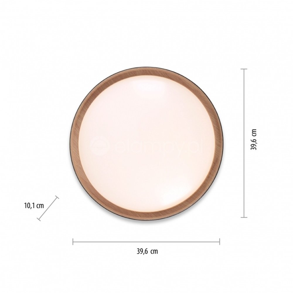 Paul Neuhaus Plafondlamp Emilia Ø 40 cm  DIM hout zwart