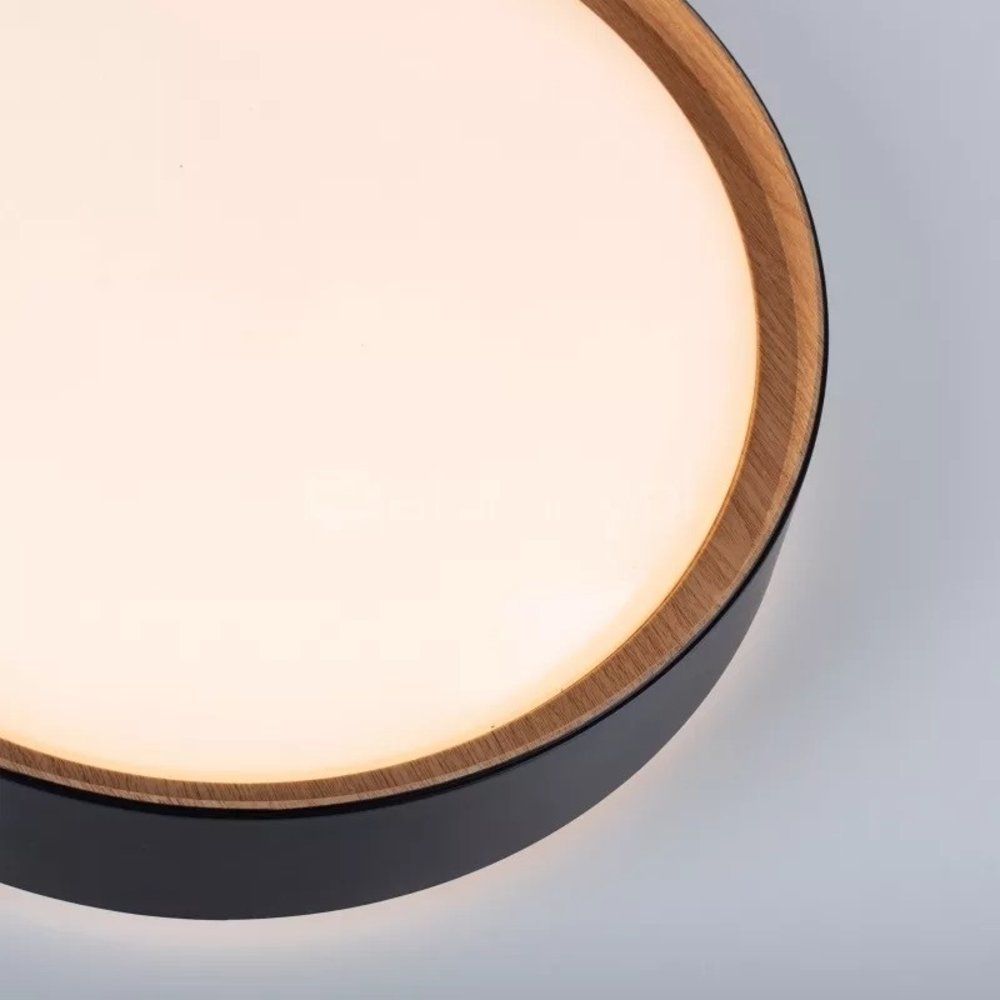 Paul Neuhaus Plafondlamp Emilia Ø 40 cm  DIM hout zwart