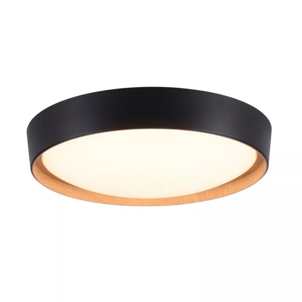 Paul Neuhaus Plafondlamp Emilia Ø 40 cm  DIM hout zwart