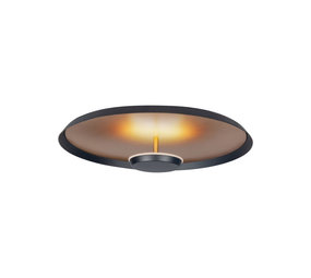 Highlight Plafondlamp Oro Ø 25,5 cm mat goud-zwart Highlight Plafondlamp Oro Ø 25,5 cm mat goud-zwart