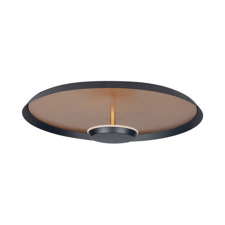 Highlight Plafondlamp Oro Ø 35,5 cm mat goud-zwart Highlight Plafondlamp Oro Ø 35,5 cm mat goud-zwart