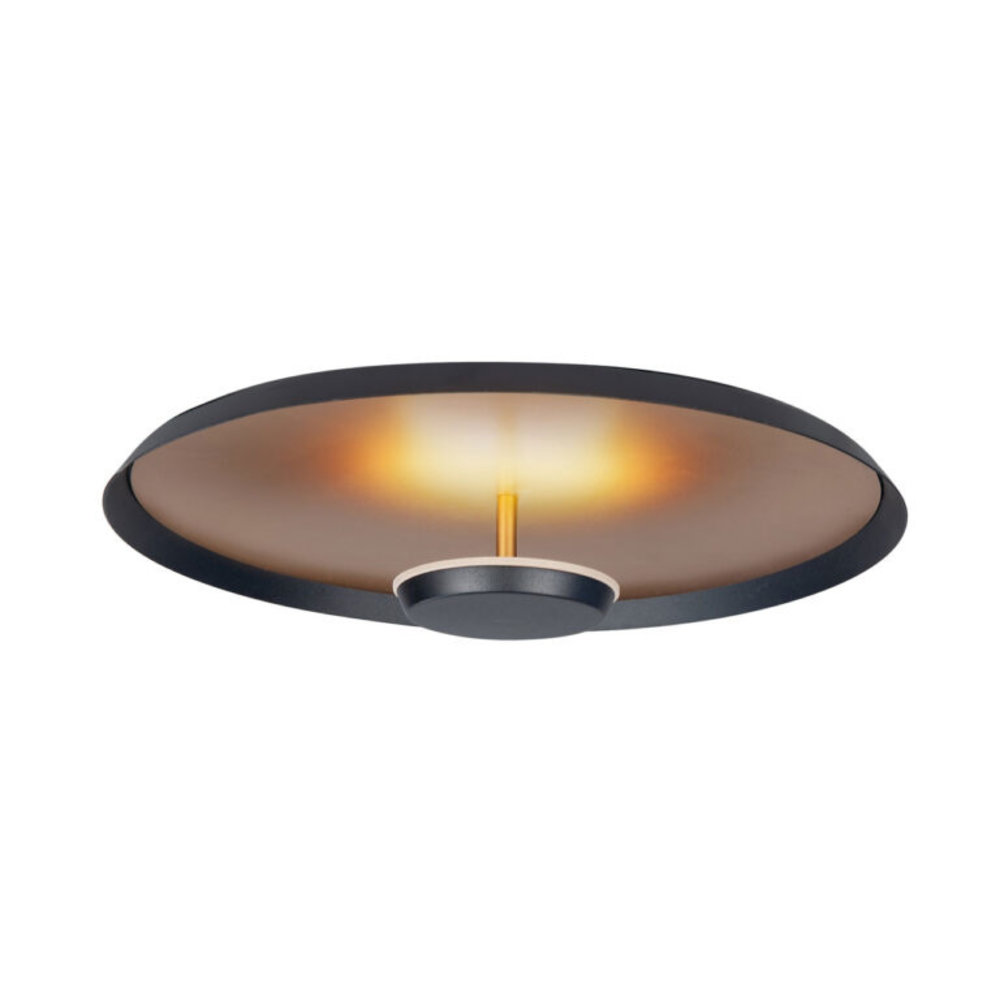 Highlight Plafondlamp Oro Ø 35,5 cm mat goud-zwart Highlight Plafondlamp Oro Ø 35,5 cm mat goud-zwart