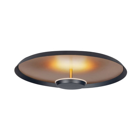 Highlight Plafondlamp Oro Ø 35,5 cm mat goud-zwart Highlight Plafondlamp Oro Ø 35,5 cm mat goud-zwart