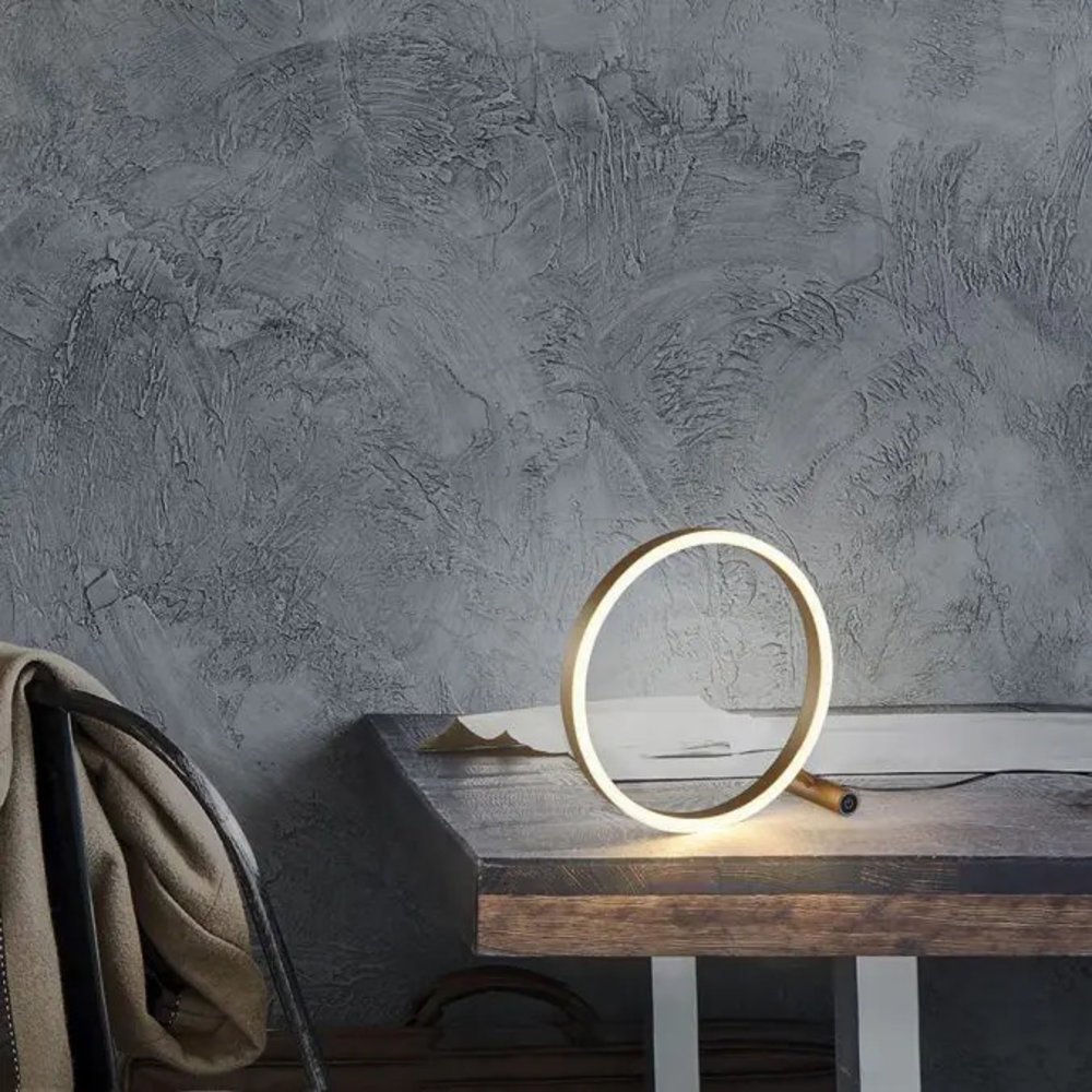 Paul Neuhaus Tafellamp Ritus Ø  30 cm mat messing Paul Neuhaus Tafellamp Ritus Ø  30 cm mat messing