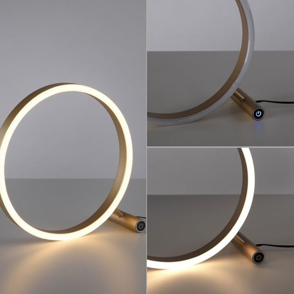 Paul Neuhaus Tafellamp Ritus Ø  30 cm mat messing Paul Neuhaus Tafellamp Ritus Ø  30 cm mat messing