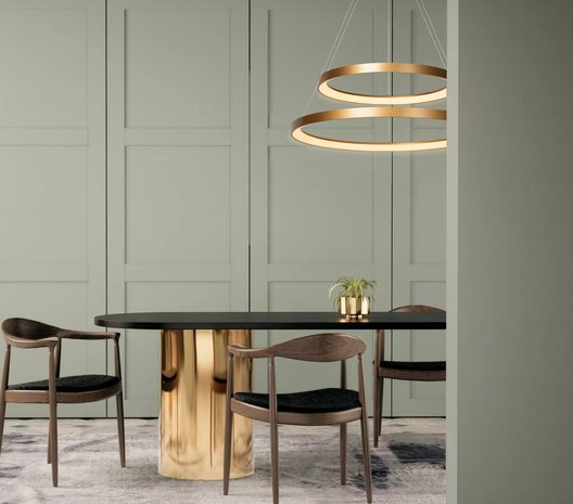 Lucide VIDAL - Hanglamp - Ø 78 cm - LED Dimb. - 1x92W 2700K - Mat Goud / Messing Lucide VIDAL - Hanglamp - Ø 78 cm - LED Dimb. - 1x92W 2700K - Mat Goud / Messing