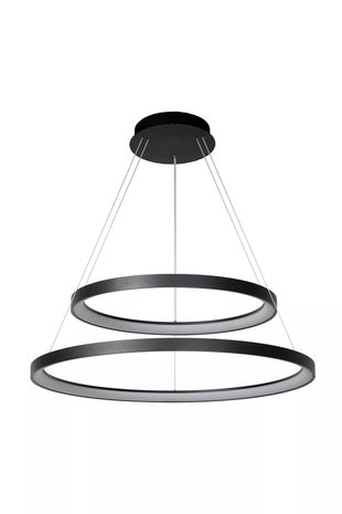 Lucide VIDAL - Hanglamp - Ø 78 cm - LED Dimb. - 1x92W 2700K - Zwart
