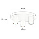 Ylumen Plafondlamp Tag 3 lichts Ø 30 cm zwart Ylumen Plafondlamp Tag 3 lichts Ø 30 cm zwart