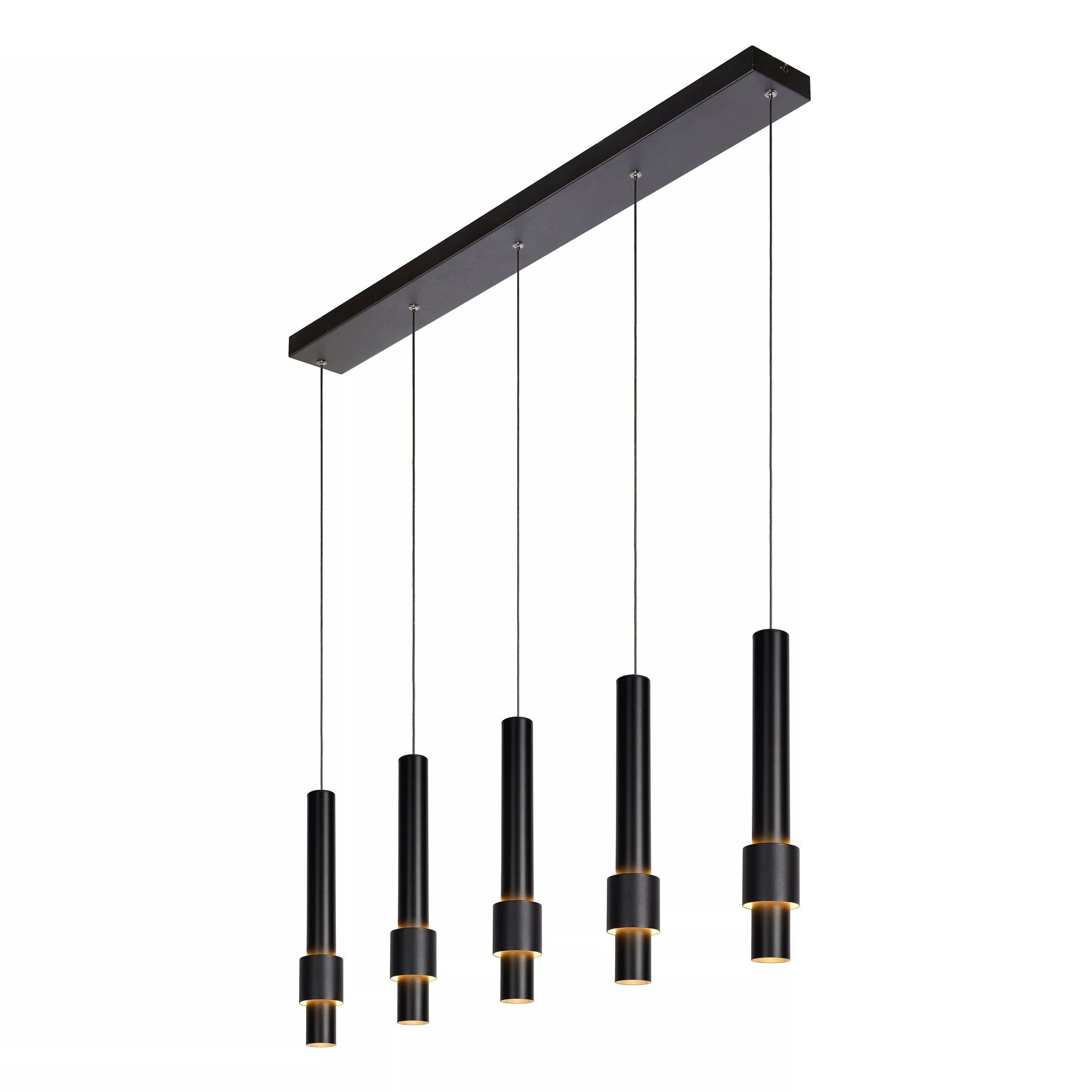 Lucide MARGARY Hanglamp LED Dimb. 5x21W 2700K Zwart