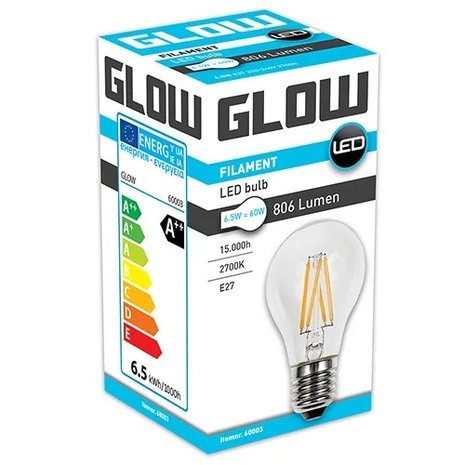 Ylumen LED E27 lamp 60-6.5 Watt filament