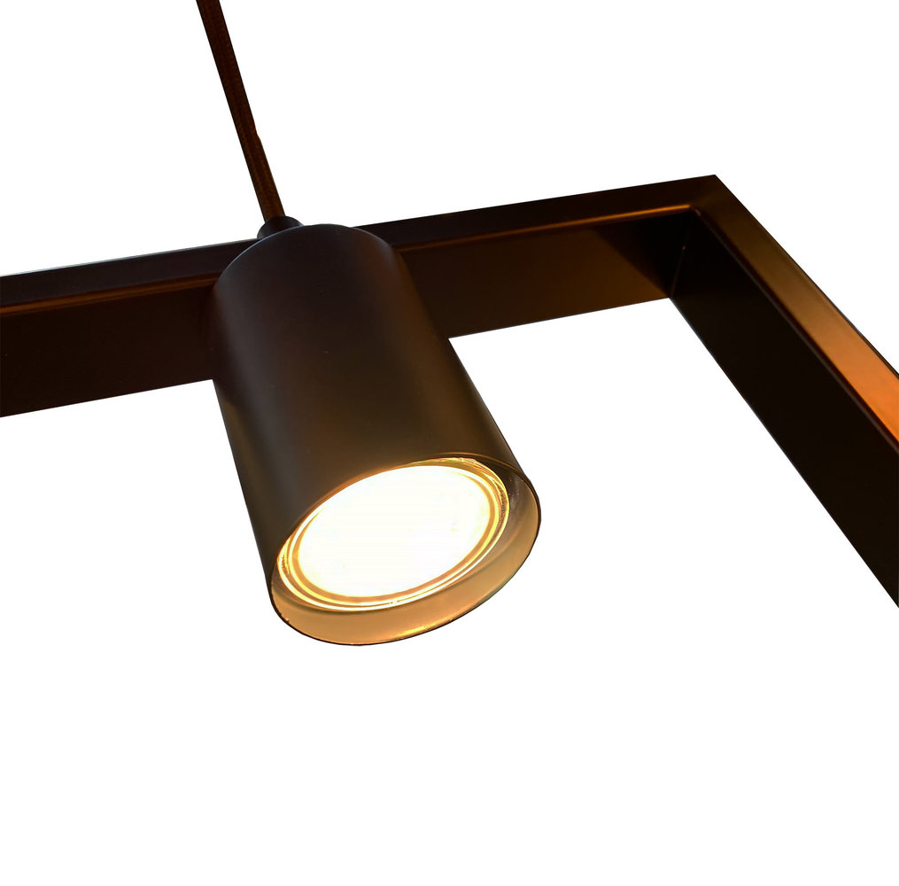 Ylumen Hanglamp Row 7 lichts L 158 cm zwart