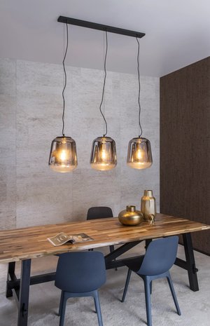 Lucide GLORIO - Hanglamp - 3xE27 - Zwart Lucide GLORIO - Hanglamp - 3xE27 - Zwart