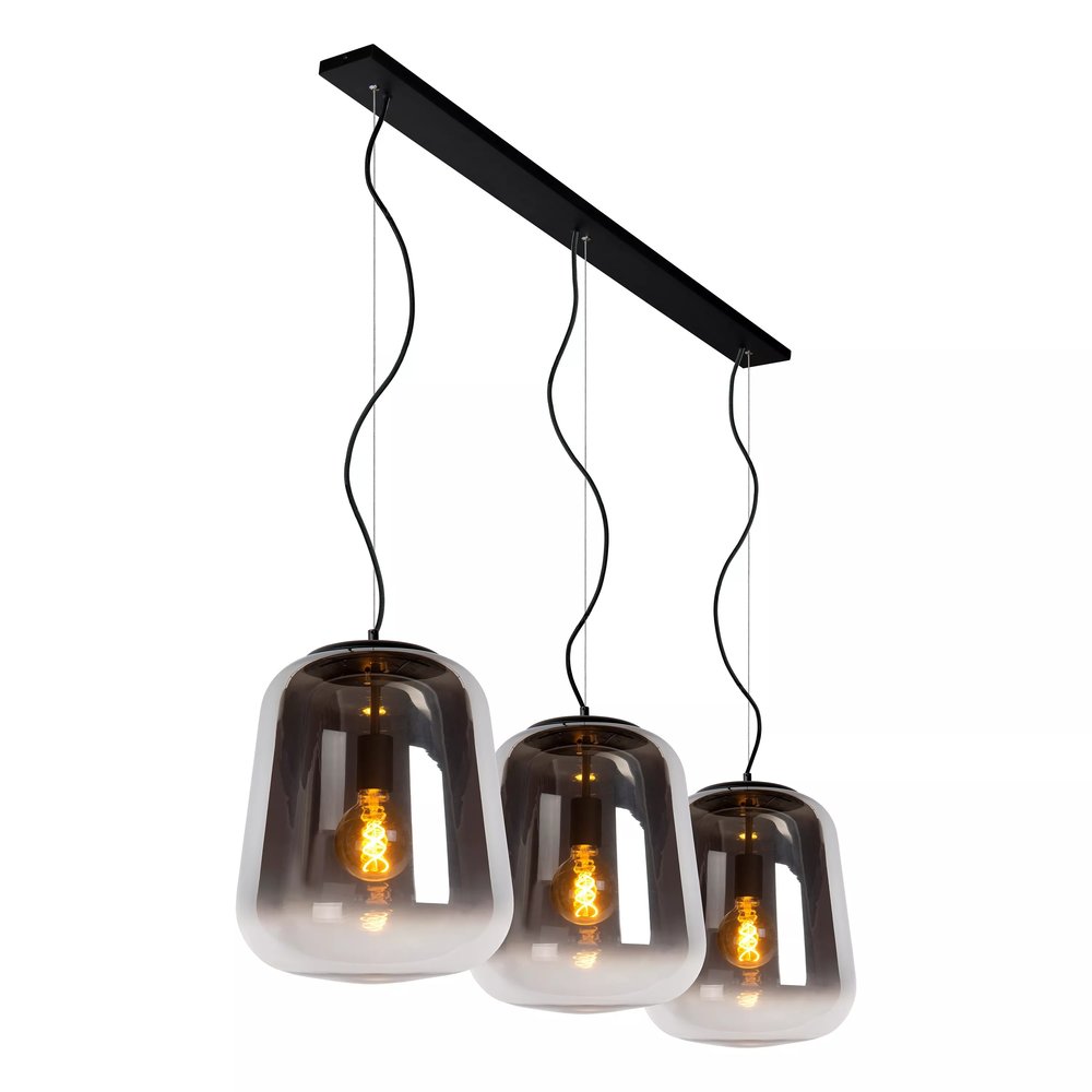 Lucide GLORIO - Hanglamp - 3xE27 - Zwart Lucide GLORIO - Hanglamp - 3xE27 - Zwart