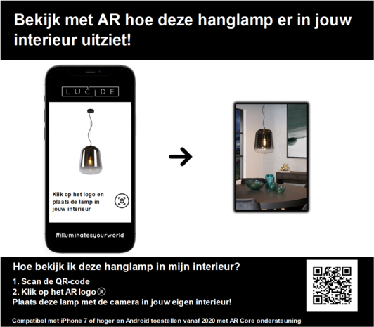 Lucide GLORIO - Hanglamp - Ø 32 cm - 1xE27 - Zwart Lucide GLORIO - Hanglamp - Ø 32 cm - 1xE27 - Zwart