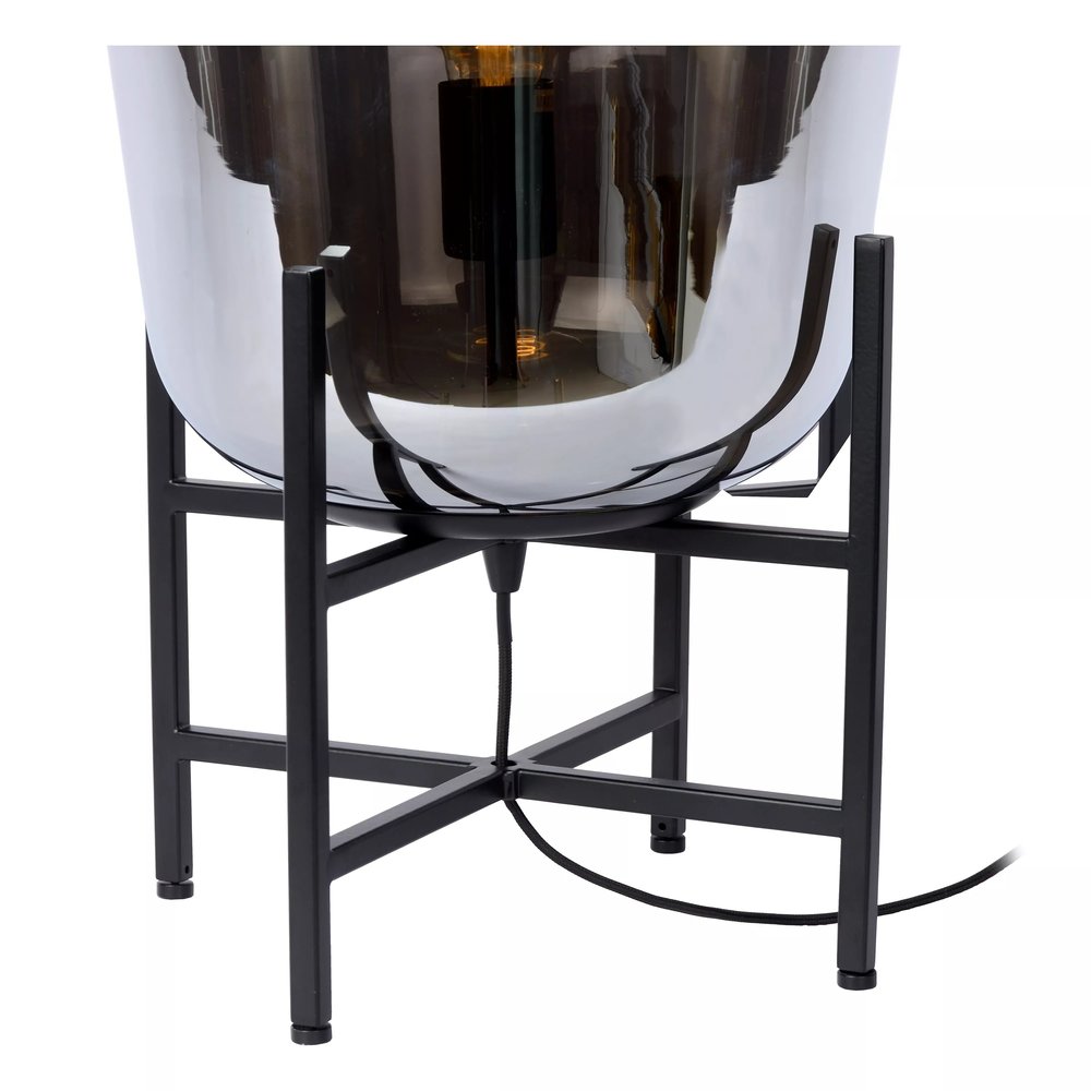 Lucide GLORIO - Tafellamp - Ø 32 cm - 1xE27 - Zwart