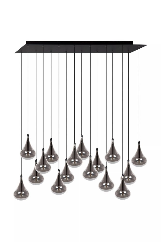 Lucide TEARS - Hanglamp - LED Dimb. - G4 - 16x1,5W 3000K - Zwart Lucide TEARS - Hanglamp - LED Dimb. - G4 - 16x1,5W 3000K - Zwart