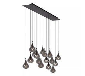 Lucide TEARS - Hanglamp - LED Dimb. - G4 - 16x1,5W 3000K - Zwart