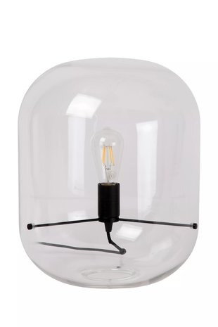 Lucide VITRO - Tafellamp - Ø 35 cm - 1xE27 - Transparant Lucide VITRO - Tafellamp - Ø 35 cm - 1xE27 - Transparant