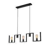 Ylumen Hanglamp Row 5 lichts L 112 cm zwart Ylumen Hanglamp Row 5 lichts L 112 cm zwart