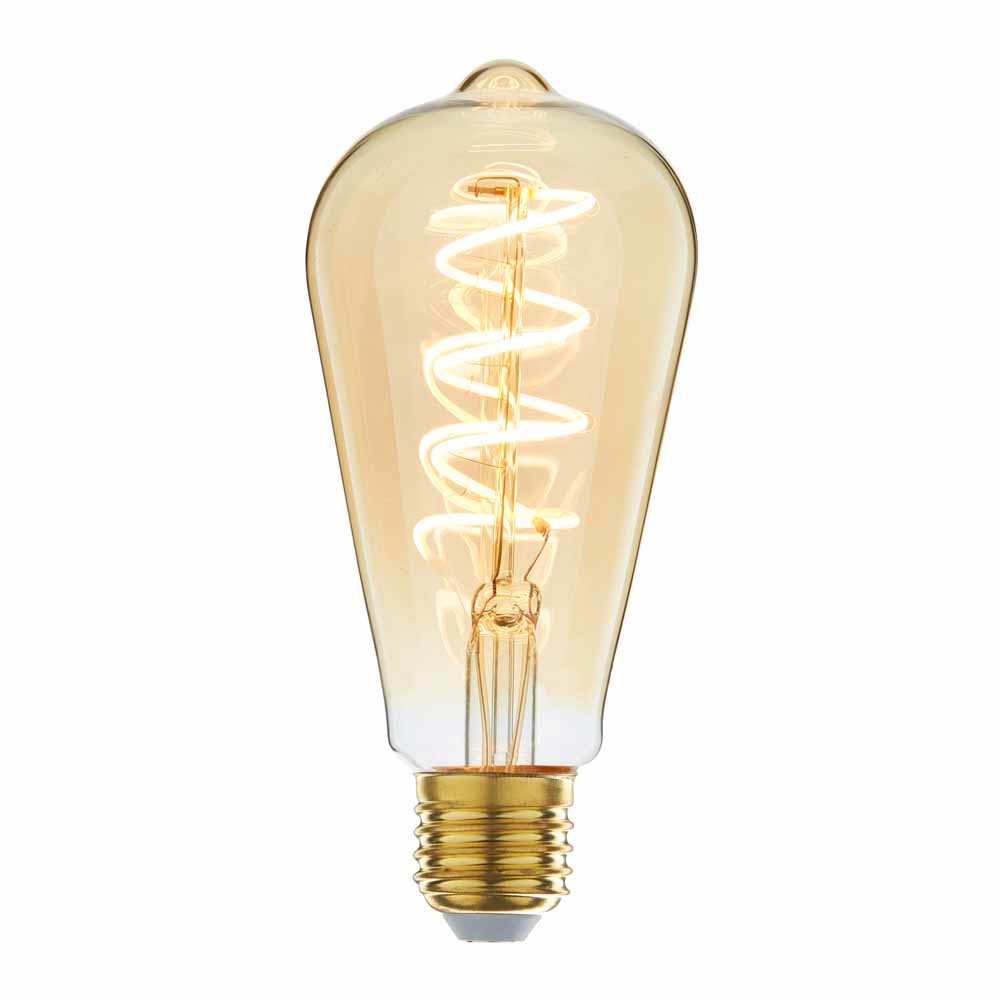 Highlight Lamp LED ST64 9W 650LM 2200K Dimbaar Amber