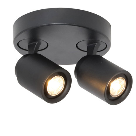Freelight Spot Razza 2 lichts Ø 17 cm GU10 zwart Freelight Spot Razza 2 lichts Ø 17 cm GU10 zwart