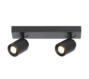 Freelight Spot Razza 2 lichts L 32 cm  GU10 zwart Freelight Spot Razza 2 lichts L 32 cm  GU10 zwart