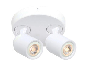Freelight Spot Razza 2 lichts Ø 17 cm GU10 wit Freelight Spot Razza 2 lichts Ø 17 cm GU10 wit