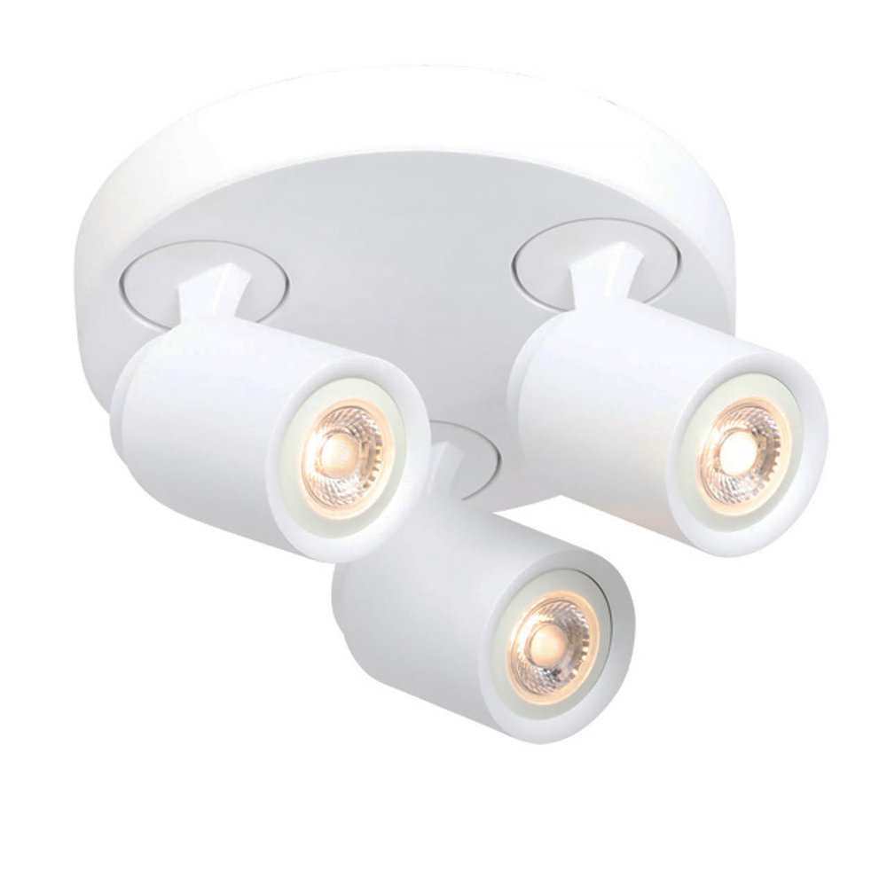 Freelight Spot Razza 3 lichts Ø 21 cm GU10 wit Freelight Spot Razza 3 lichts Ø 21 cm GU10 wit