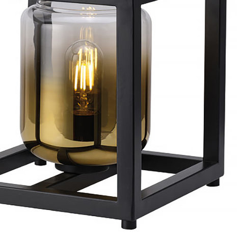 Freelight Tafellamp Dentro B 26 cm goud glas zwart Freelight Tafellamp Dentro B 26 cm goud glas zwart