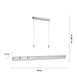 Paul Neuhaus Hanglamp e-Slide L 120-200 cm mat chroom Paul Neuhaus Hanglamp e-Slide L 120-200 cm mat chroom