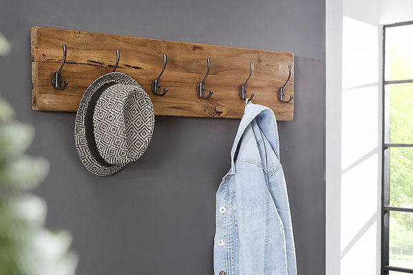 HSM Collection Kapstok Railwood B 90 cm naturel HSM Collection Kapstok Railwood B 90 cm naturel