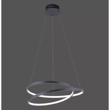 Paul Neuhaus Hanglamp Rowan Ø 55 cm zwart Paul Neuhaus Hanglamp Rowan Ø 55 cm zwart