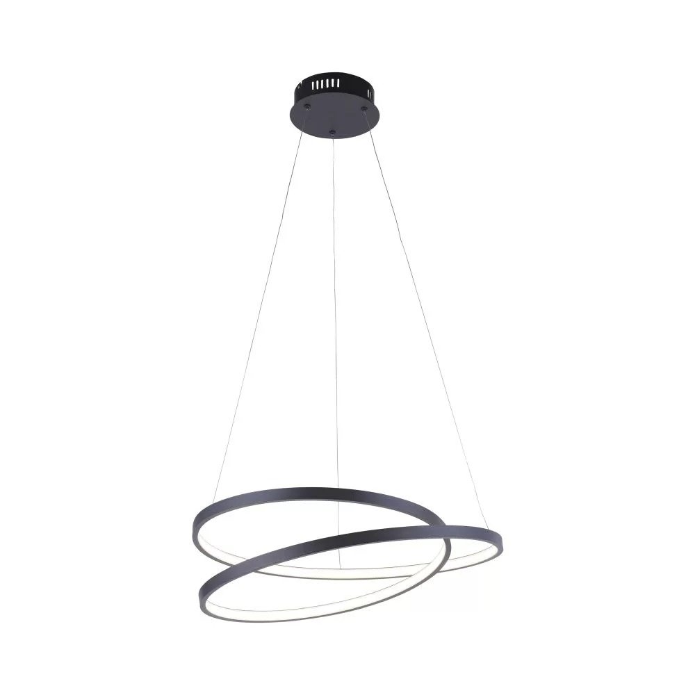 Paul Neuhaus Hanglamp Rowan Ø 55 cm zwart Paul Neuhaus Hanglamp Rowan Ø 55 cm zwart