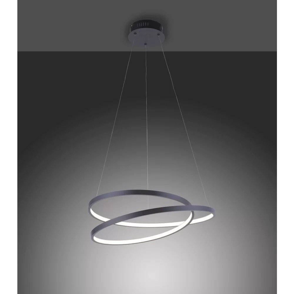 Paul Neuhaus Hanglamp Rowan Ø 55 cm zwart Paul Neuhaus Hanglamp Rowan Ø 55 cm zwart