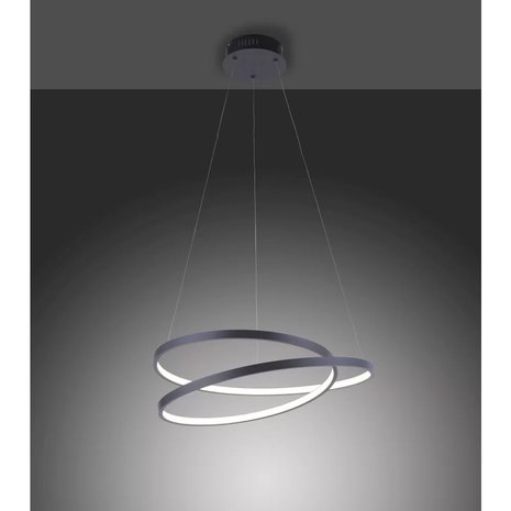 Paul Neuhaus Hanglamp Rowan Ø 55 cm zwart Paul Neuhaus Hanglamp Rowan Ø 55 cm zwart
