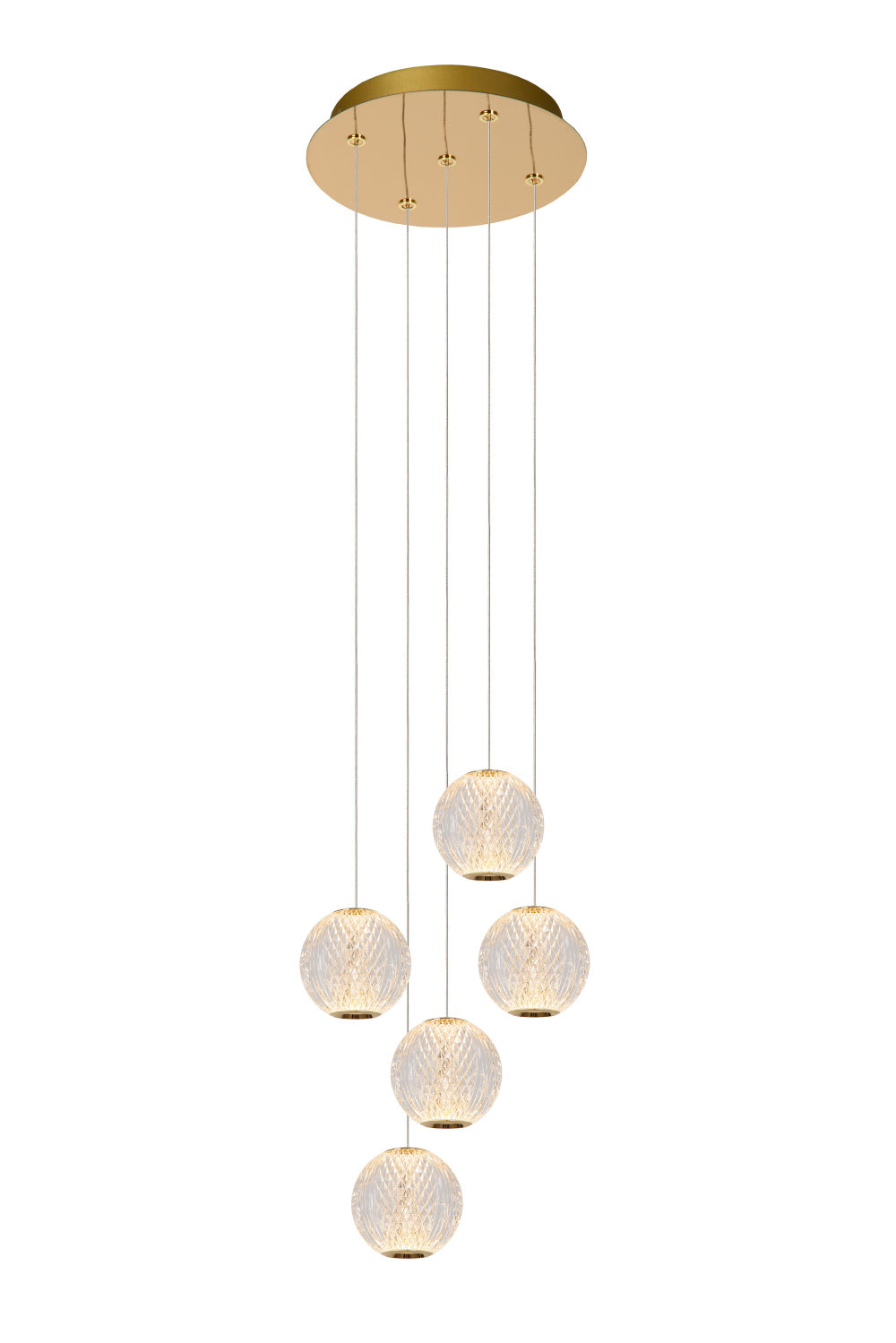 Lucide CINTRA Hanglamp Ø 32 cm LED 5x4,7W 2700K Transparant