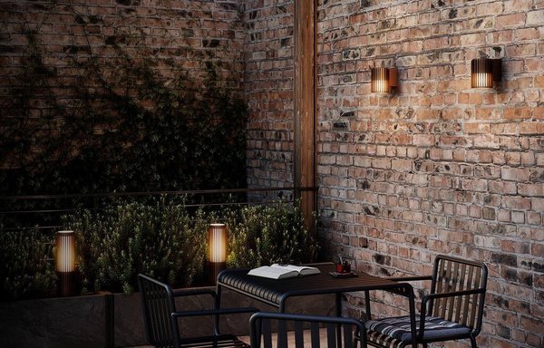 Nordlux Buitenlamp Aludra paal H 95 cm bruin metallic