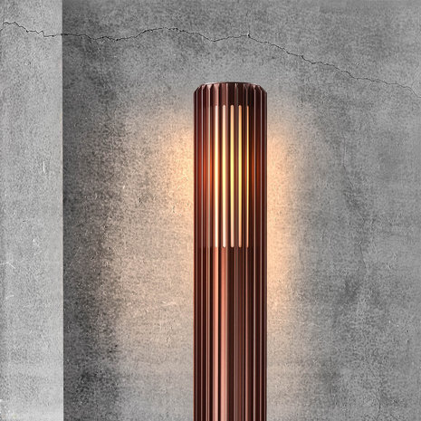Nordlux Buitenlamp Aludra paal H 95 cm bruin metallic