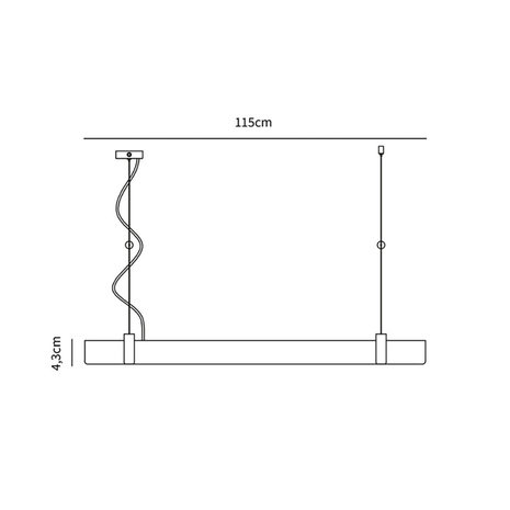 Nordlux Hanglamp Lilt 115 cm 3 step dim zwart Nordlux Hanglamp Lilt 115 cm 3 step dim zwart