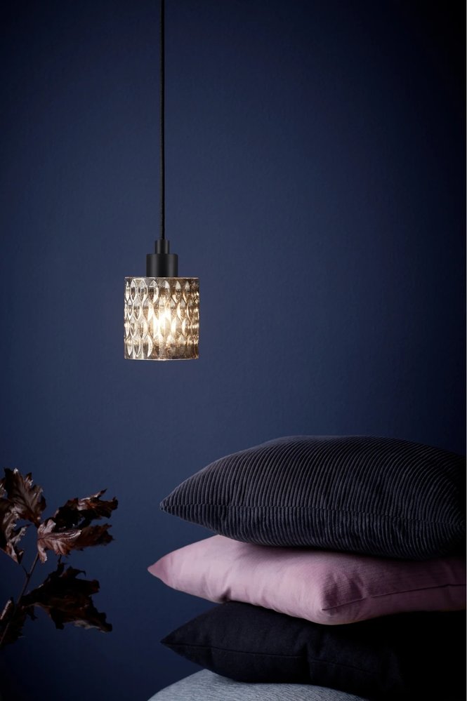 Nordlux Hanglamp Hollywood Ø 11 cm rook zwart Nordlux Hanglamp Hollywood Ø 11 cm rook zwart