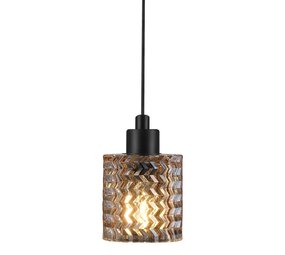 Nordlux Hanglamp Hollywood Ø 11 cm amber zwart Nordlux Hanglamp Hollywood Ø 11 cm amber zwart