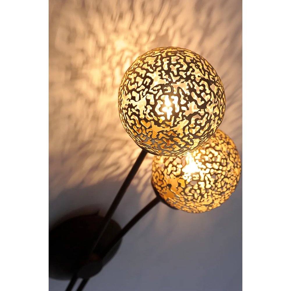 Paul Neuhaus Wandlamp Greta 2 lichts H 44 cm bruin Paul Neuhaus Wandlamp Greta 2 lichts H 44 cm bruin