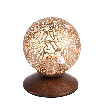 Paul Neuhaus Tafellamp Greta Ø 10 cm bruin Paul Neuhaus Tafellamp Greta Ø 10 cm bruin