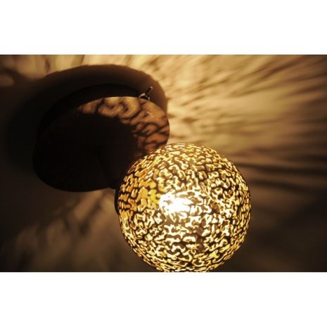 Paul Neuhaus Wandlamp Greta 1 lichts bruin